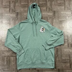 Looney Tunes Bugs Bunny What's Up, Doc? Lightweght Hoodie Adult X-Large Green
